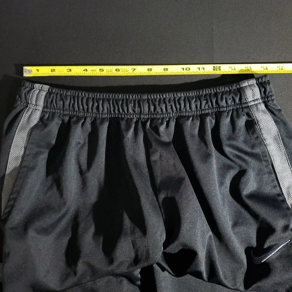 Nike Track Pants Mens XL Black Gray Athletic Joggers Made in Honduras Casual Fit